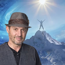 Richard in front of mountain